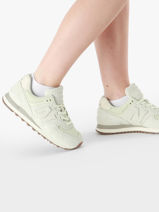 Sneakers 574 New balance Wit women WL574BLE-vue-porte