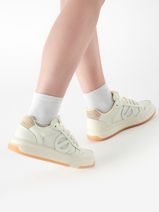 Sneakers Alison Uit Leder No name Beige women ASGMESVE-vue-porte