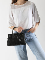 Handtas Laila Leder Michael kors Zwart laila S5S9IS1O-vue-porte
