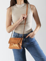 Cross Body Tas Felizia Leder Pieces Oranje felizia 17116820-vue-porte