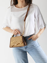 Cross Body Tas K Signature Raphia Karl lagerfeld Beige k signature A2W30009-vue-porte