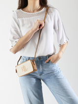 Cross Body Tas Anstey Lauren ralph lauren Beige anstey 32966883-vue-porte
