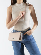Cross Body Tas Ck Chain Gerecycleerd Polyester Calvin klein jeans Roze ck chain K612806-vue-porte