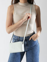 Cross Body Tas Sculpted Calvin klein jeans Groen sculpted 4K3036G-vue-porte