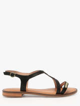 Open Sandalen Hastral Uit Leder Les tropeziennes Zwart women HASTRAL