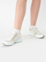Sneakers Ylona Uit Leder Mephisto Wit women P5146918-vue-porte