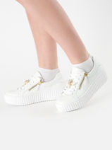 Sneakers Uit Leder Gabor Wit women 21-vue-porte