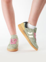 Sneakers Goal Uit Leder Coolway Groen women 7603146-vue-porte