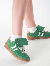 Sneakers Becks X Uit Leder Coolway Groen women 7603185-vue-porte