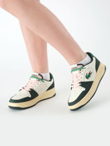 Sneakers L001 Set Uit Leder Lacoste Wit women 9SFA0088-vue-porte