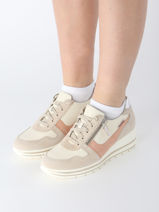 Sneakers Abby Uit Leder Mephisto Veelkleurig women P5146578-vue-porte