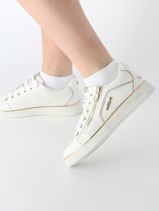 Sneakers Mustang Wit women 1300312-vue-porte