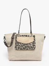 Handtas Mix Leopard Katoen Miniprix Beige mix leopard 6211