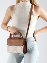 Handtas /cross Body Signed Miniprix Beige signed 2-vue-porte
