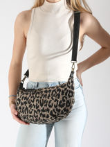 Cross Body Tas Leopard Miniprix Beige leopard 6243-vue-porte