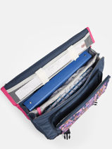 Boekentas Op Wieltjes 2 Compartimenten Cameleon Blauw actual PBBACR38-vue-porte
