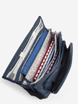 Boekentas Op Wieltjes 3 Compartimenten Cameleon Blauw actual PBBACR41-vue-porte