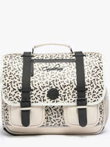Boekentas 3 Compartimenten Cameleon Beige vintage north PBVWCA41