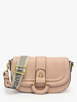 Cross Body Tas Anneau Lulu castagnette Beige anneau YSABELLA
