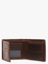 Chequehouder Met Portemonnee The Original Leder Maverick Bruin the original MAVTO003-vue-porte