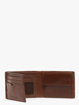 Portefeuille Met Portemonnee Leder Maverick Bruin rough gear MAVRG003-vue-porte