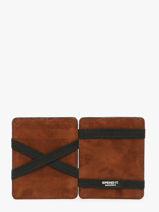 Portefeuille Leder Maverick Bruin the original MAVTO050-vue-porte