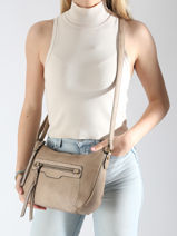 Cross Body Tas Bubble Miniprix Beige bubble 2133-vue-porte