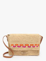Cross Body Tas L'atelier Du Crochet Raphia Le voyage en panier Beige l'atelier du crochet AM803