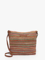 Cross Body Tas Over The Rainbow Jute Le voyage en panier Blauw over the rainbow PM757