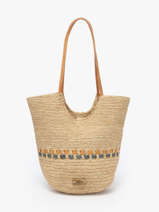Schoudertas L'atelier Du Crochet Raphia Le voyage en panier Beige l'atelier du crochet AM804