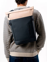 Rugzak 1 Compartiment Met 14" Laptopvak Kapten and son Blauw backpack HELSINK2-vue-porte
