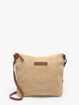 Cross Body Tas Over The Rainbow Jute Le voyage en panier Beige over the rainbow PM757