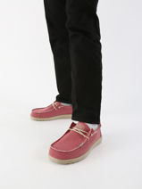 Mocassins Wally Braided Hey dude Rood men 40003-vue-porte