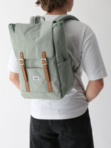 Rugzak 1 Compartiment Herschel Groen classics 11400-vue-porte