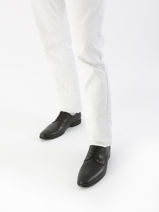 Stadsschoenen Memory Uit Leder Fluchos Zwart men F0842-vue-porte