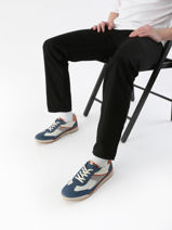 Sneakers Afelpado Uit Leder Fluchos Blauw men F2184-vue-porte