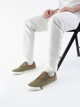 Sneakers Mustang Groen men 4072315-vue-porte
