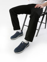 Sneakers Sacco Uit Leder Mephisto Veelkleurig men P5147109-vue-porte