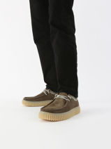 Derby Veterschoenen Torhill Low Clarks Bruin men 26180905-vue-porte