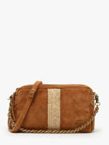 Cross Body Tas Vintage Leder Mila louise Bruin vintage 2367XSV4