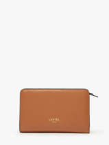 Portefeuille Leder Lancel Bruin origami A13423