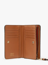 Portefeuille Leder Lancel Bruin origami A13423-vue-porte