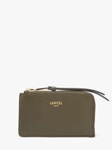 Kaarthouder Leder Lancel Groen origami A13422