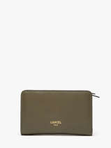 Portefeuille Leder Lancel Groen origami A13423
