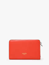 Portefeuille Leder Lancel Oranje origami A13423