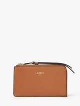 Kaarthouder Leder Lancel Bruin origami A13422