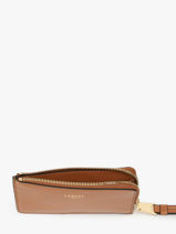Kaarthouder Leder Lancel Bruin origami A13422-vue-porte