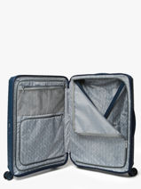 Uitbreidbare Harde Reiskoffer Fastforward American tourister Blauw fastforward 155260-vue-porte