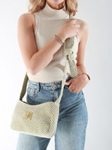 Cross Body Tas Estival Katoen Le voyage en panier Groen estival PM851-vue-porte