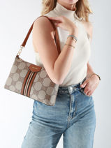 Cross Body Tas Signed Miniprix Bruin signed DQ851711-vue-porte